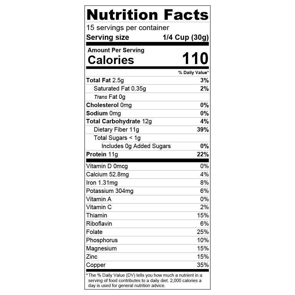 Miracle Flour Brand - 100% Sweet Lupin Flour, Non-GMO, Low Carb Flour, 1 lb.