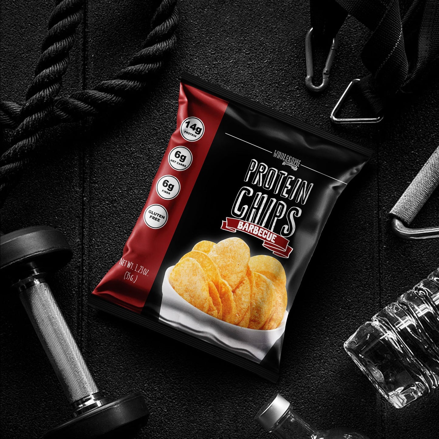 Protein Chips - Barbecue, High Protein & Fiber, Low Carb