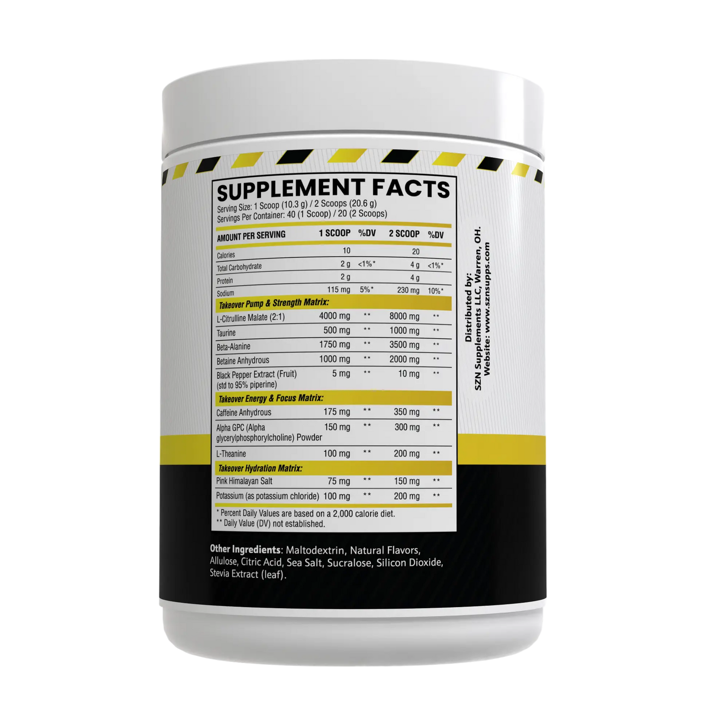 Takeover Pre Workout