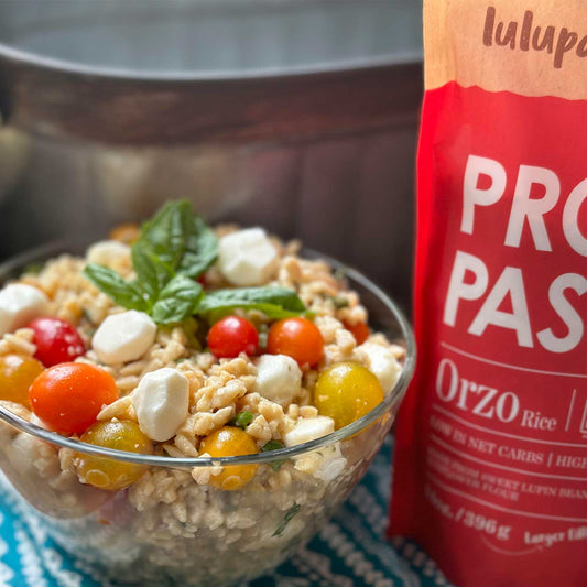 Orzo Protein Pasta - 19g Protein & 4g Net Carb, Keto Rice, Keto Pasta, Gluten Free (Large 14 oz. Fill)