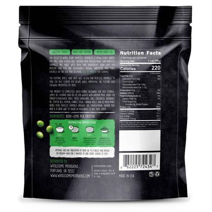 Soy Free Non-GMO Meatless Crumbles - Vegan, Made from 100% USA Peas
