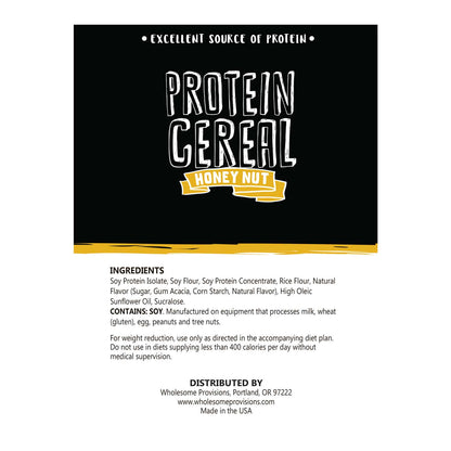 Honey Nut Protein Cereal - High Protein & Fiber, Low Carb