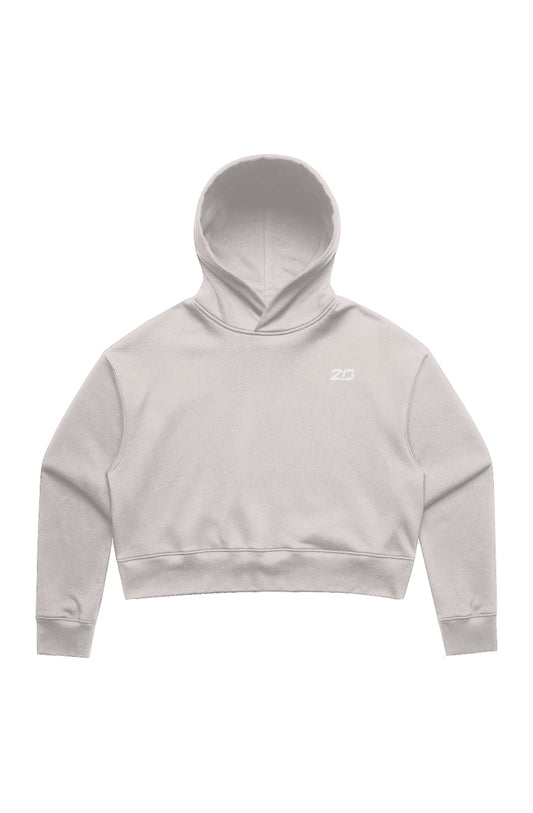 Women's Relax Crop Hoodie (Bone)
