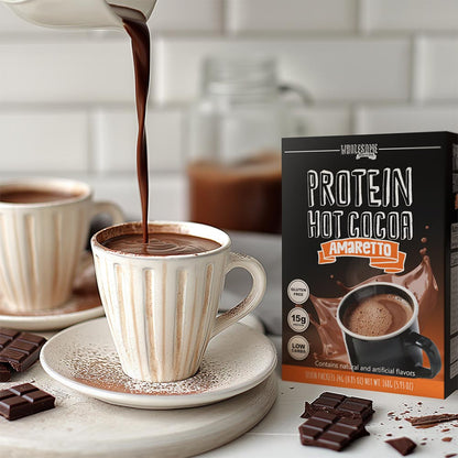 Amaretto Protein Hot Chocolate - High Protein & Low in Carbs, Keto-Friendly