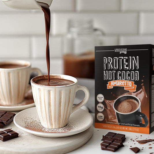Amaretto Protein Hot Chocolate - High Protein & Low in Carbs, Keto-Friendly