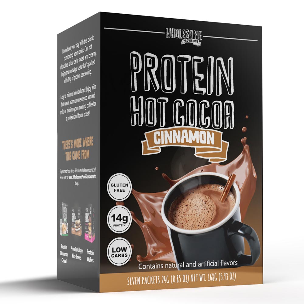Cinnamon Protein Hot Chocolate - High Protein & Low in Carbs, Keto-Friendly