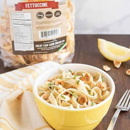 Fettuccine Low Carb Pasta - Keto-Friendly, High in Protein, Made in Italy, 8oz.