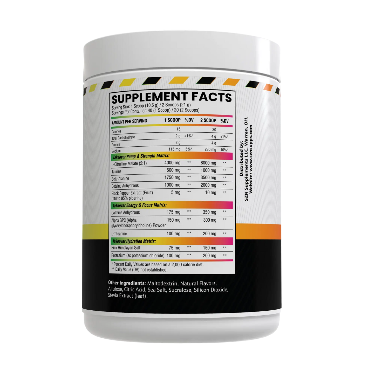 Takeover Pre Workout