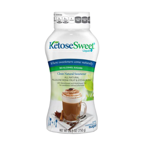 Keto Liquid Sweetener - KetoseSweet+ Liquid, Caramelizes & Browns Like Sugar