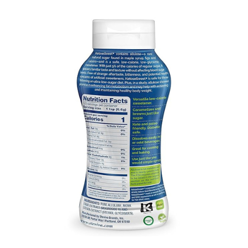 Keto Liquid Sweetener - KetoseSweet+ Liquid, Caramelizes & Browns Like Sugar