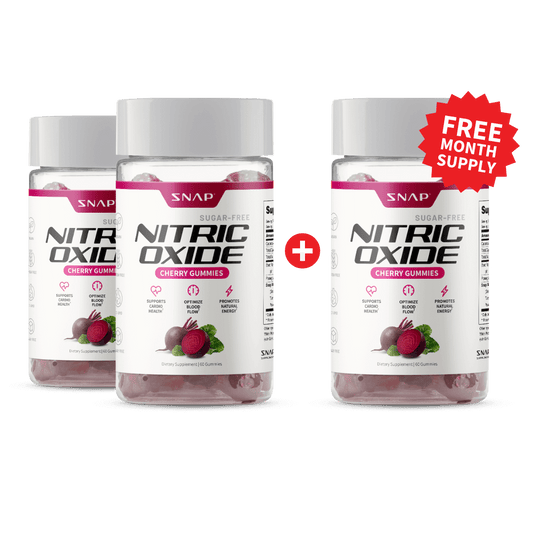 Nitric Oxide Gummies - Cherry Flavor - Buy 2 Get 1 FREE!