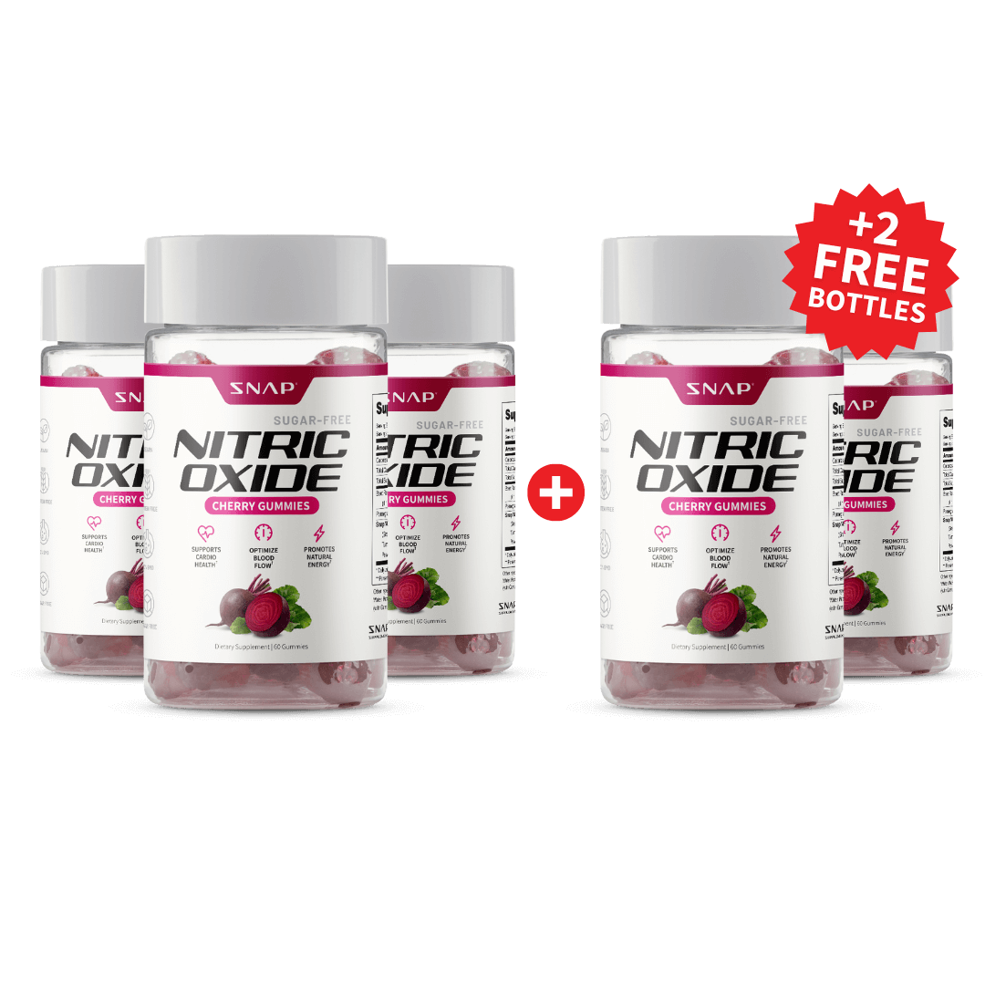 Nitric Oxide Gummies - Cherry Flavor - Buy 3 Get 2 FREE!