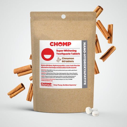 CHOMP Super Whitening Cinnamon NHAP Toothpaste Tablets Refill