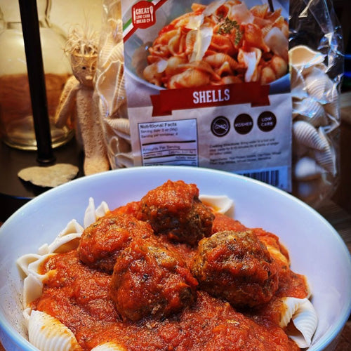 Shell Shape Low Carb Pastas - Keto-Friendly, High in Protein, 8oz.