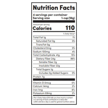 Spaghetti High Fiber Pasta - Protein Packed, Non GMO, Vegan, Low Calorie