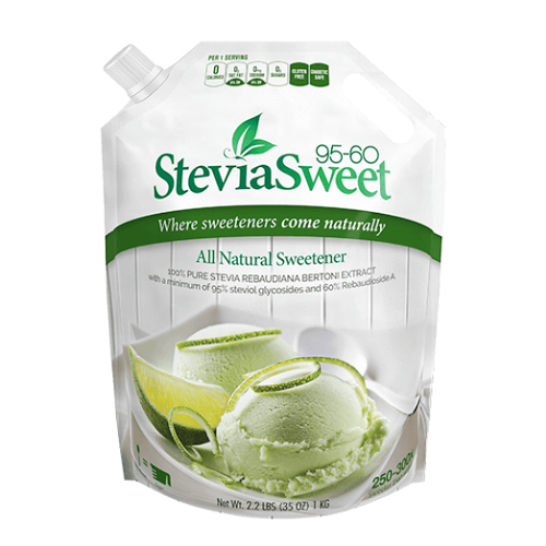 StevivaSweet 95-60 Powder Bulk Package - 250-300 Times Sweeter Than Table Sugar