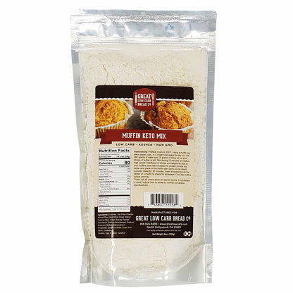 Muffin Keto Mix - 5g Net Carb, Easy Bake, High Fiber & Protein, Non-GMO