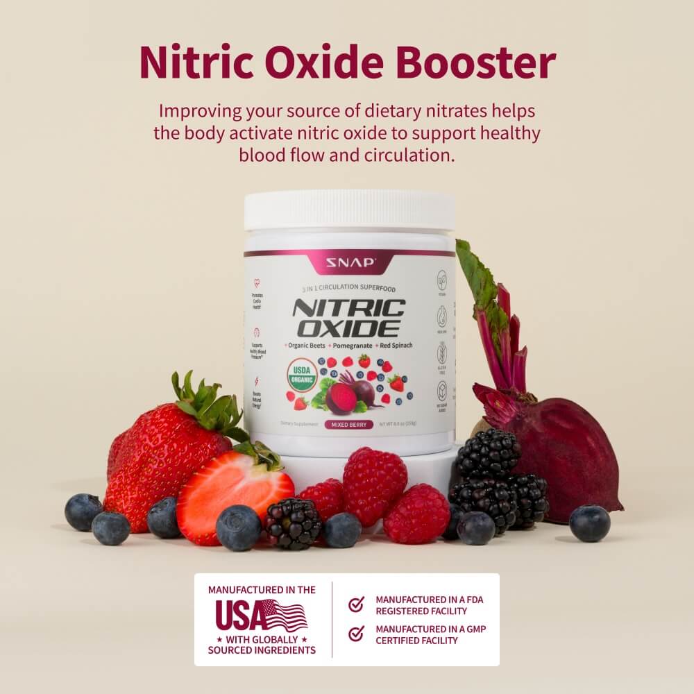 Nitric Oxide Organic Beets - Original Berry Flavor - 3 Month Supply