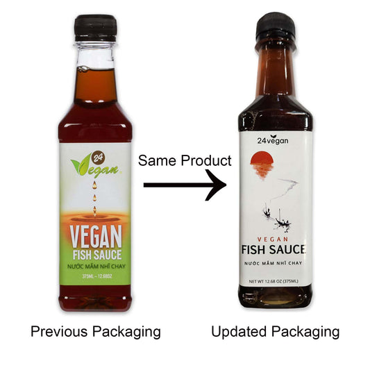 Vegan Fish Sauce - Vietnamese Made, Umami, 100% Plant Based, Gluten Free, 375 ml.