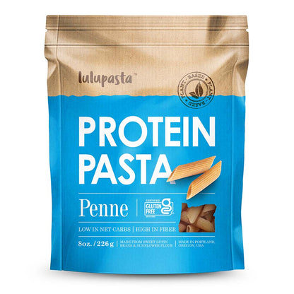 Penne Protein Pasta - 19g Protein & 4g Net Carb, Lupin Pasta, Keto Pasta, Gluten Free, 8 oz.