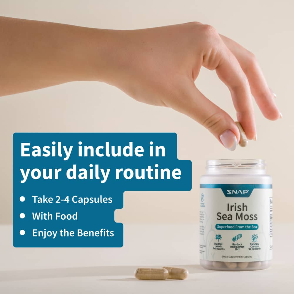 Irish Sea Moss with Iodine Energy Support - Buy 3, Get 2 FREE!