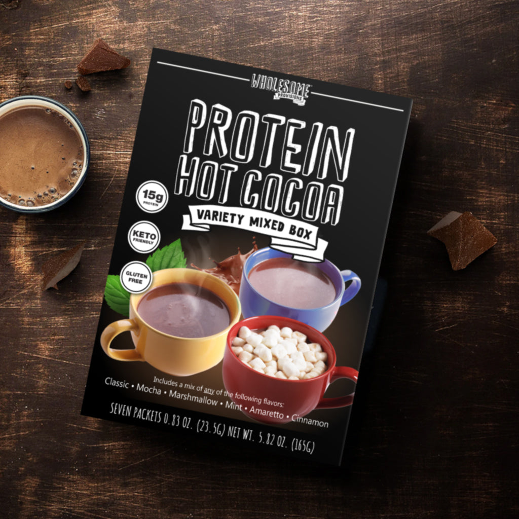 Protein Hot Chocolate - Variety Pack, up to 6 Flavors, High Protein & Low in Carbs